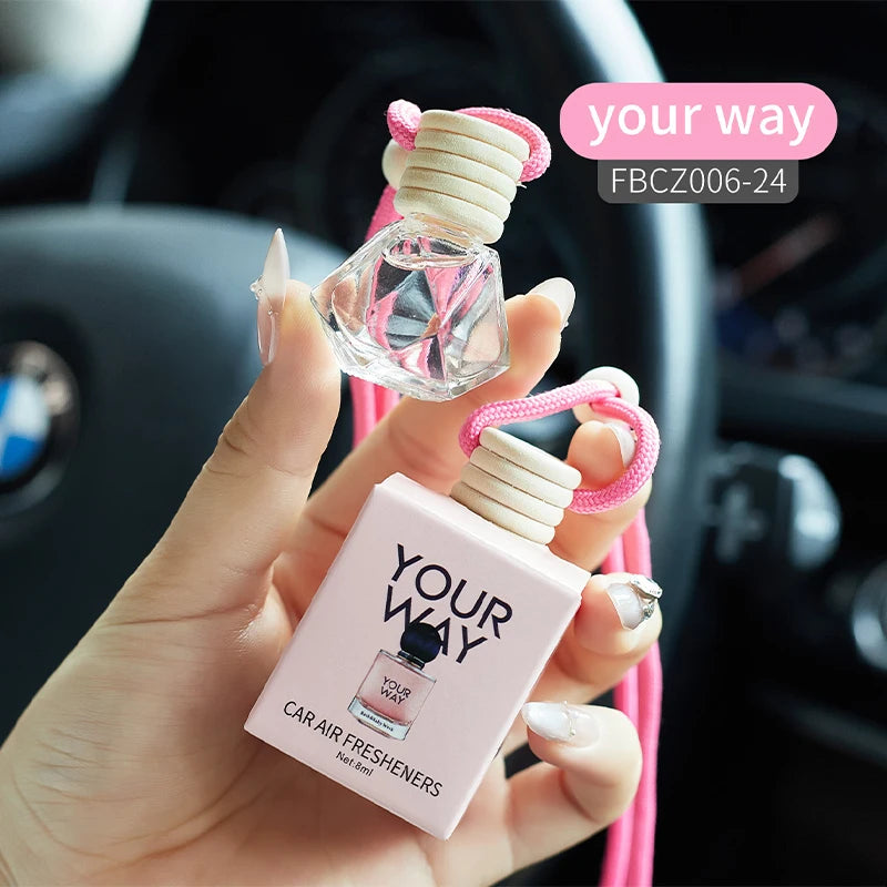 8ml Fruit Fragrance Long-lasting Fragrance Car Perfume Pendant Deodorant Fashion Car Aromatherapy To Accompany Comfortable Drive