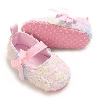 Baby Girl Shoes Cute Flower Anti-slip Sole Beautiful Flower Mary Jane Style Fashion Sandal Spring and Summer 0-6-12M