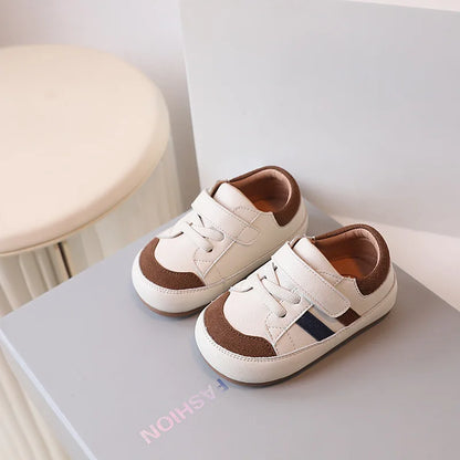 DIMI 2024 Spring/Autumn Baby Toddler Shoes Soft Breathable Microfiber Leather Infant Sneakers 0-3 Year Flat Walker Shoes