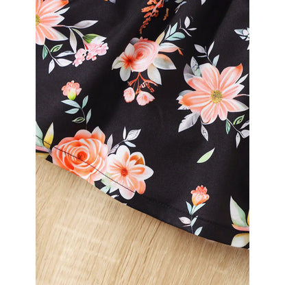 Baby Girl Summer Clothes Floral Print Sleeveless Dresses