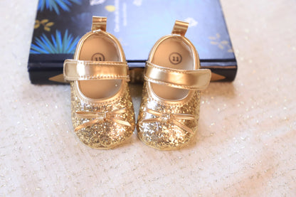 New baby toddler shoes sequin Korean casual fashion front shoes anti-drop shoes ins