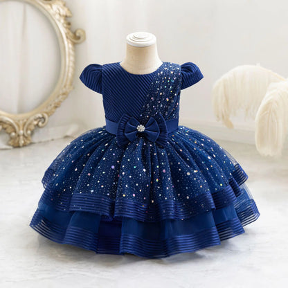 HETISO Dots Sparkling Baby Girls Princess Dress