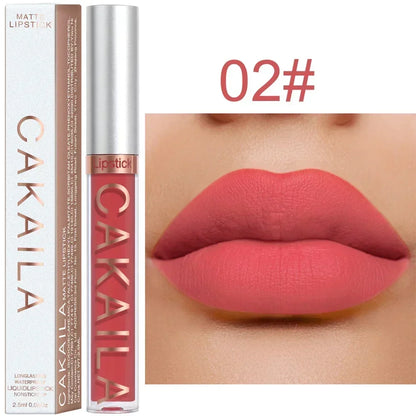 Matte Velvet Lip Glaze Long Lasting Silky Smooth Liquid Lipstick Not Easy To Fade Lip Gloss Makeup Sexy For Women Lip Tint