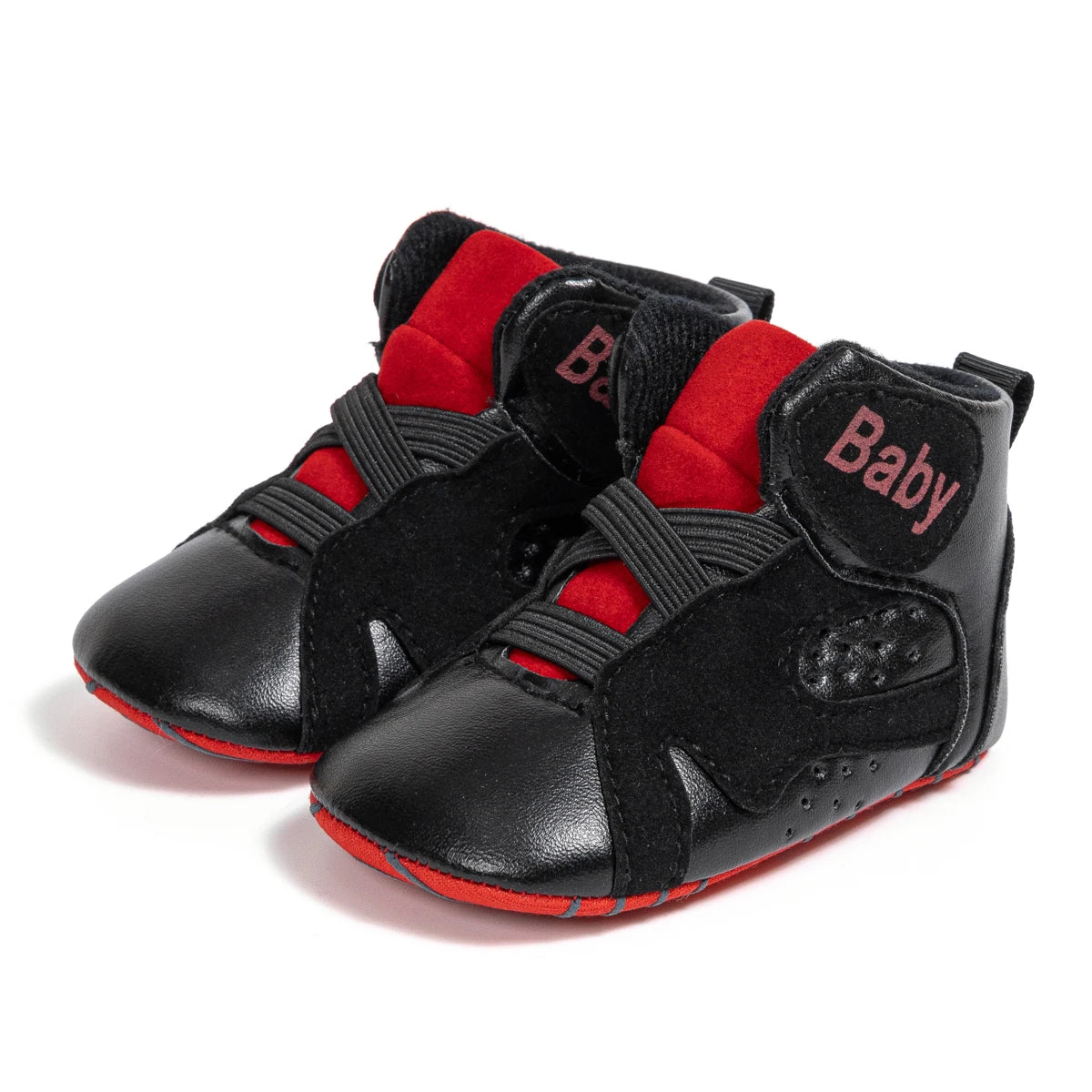 Meckior New Classic Basketball Baby Shoes 3 Colors High Top Casual Shoes Sneakers Soft Sole Anti-slip Infant First Toddler Shoes