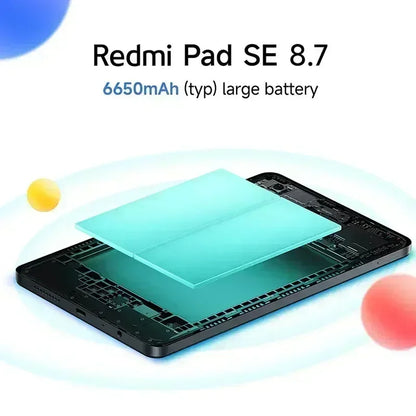 Xiaomi Redmi Pad SE 8.7 inch Global Version Mi Tablet 90Hz Display 6650mAh MTK Helio G85 Dual speakers Dolby Atmos®