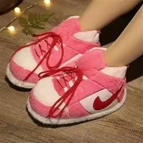 Unisex One Size Fits Most Eu 36-43 Winter Indoor Cotton Shoes Woman Warmth Home Slippers Women/Men Snug Sneakers Ladies Slipper