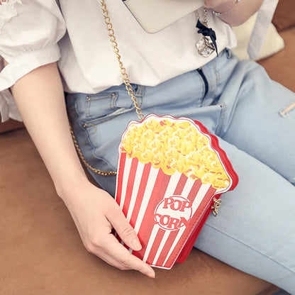 Cute Popcorn Shoulder Bag for Woman