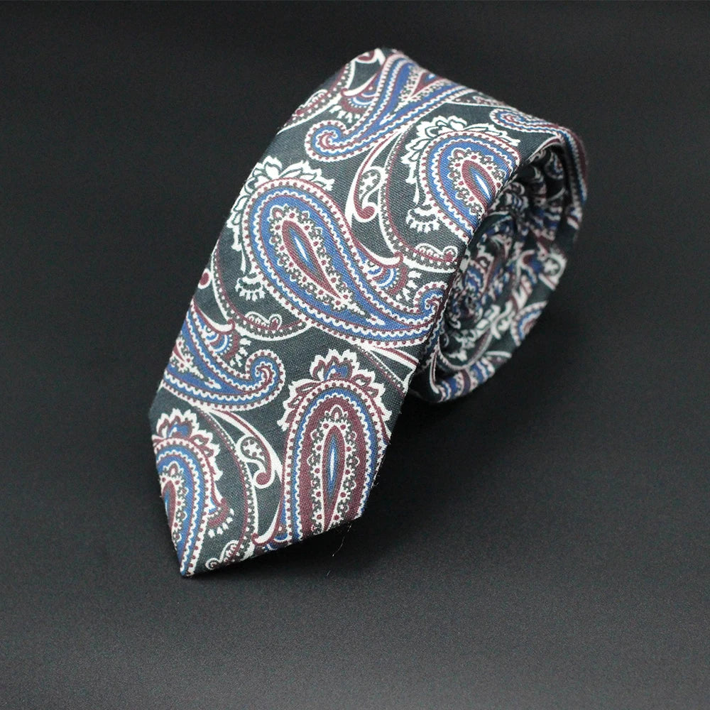 Novelty Men's Floral Tie Blue Green Ties Leisure Business Daily Wear Wedding Party Dress Male Necktie Cravat Gift Dropshipping