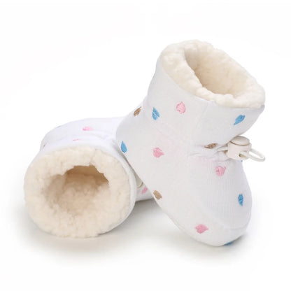 Winter Baby Shoes Boys Girls Cotton Soft Sole Snow Booties Thick Winter Warm Newborn Toddler Boots Shoes Frist Walking Shoes