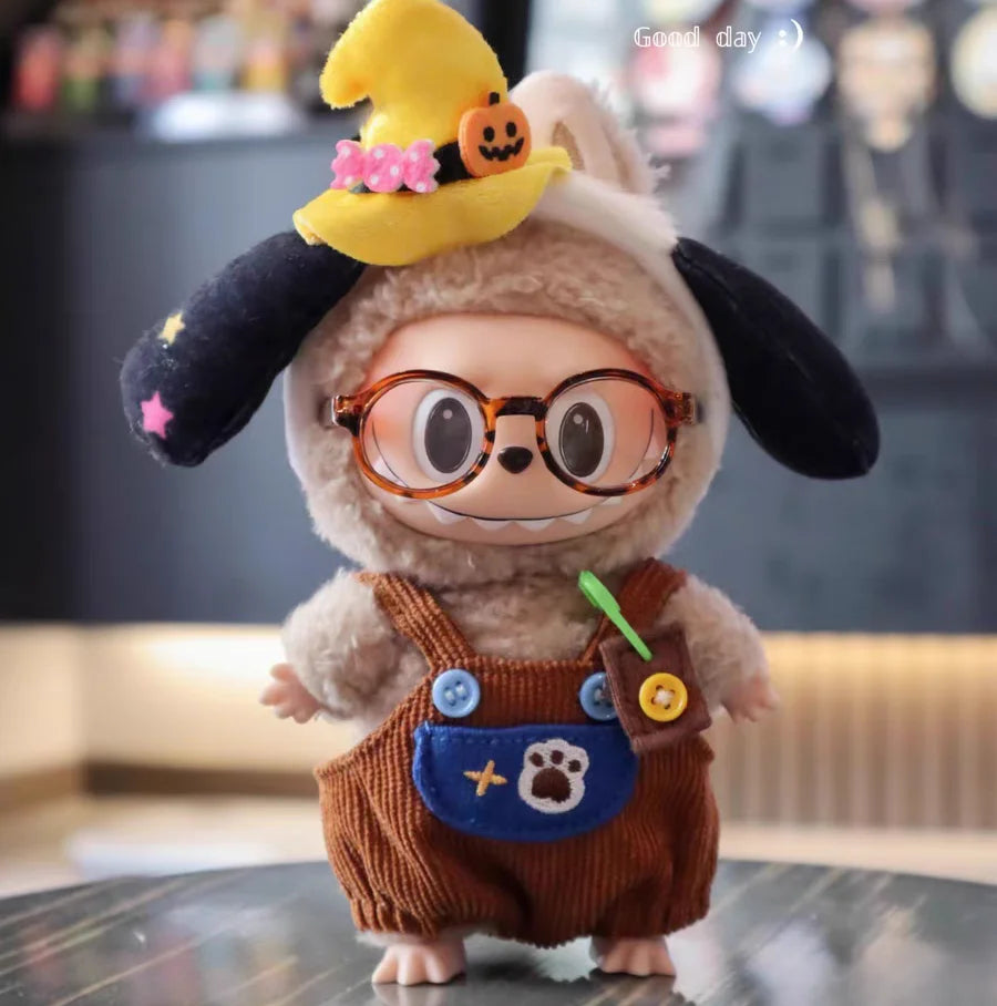 【Labubu Glasses】1pc*6.5cm Multiple Colors Glasses For Cotton Doll Accessories Labubu Accessories