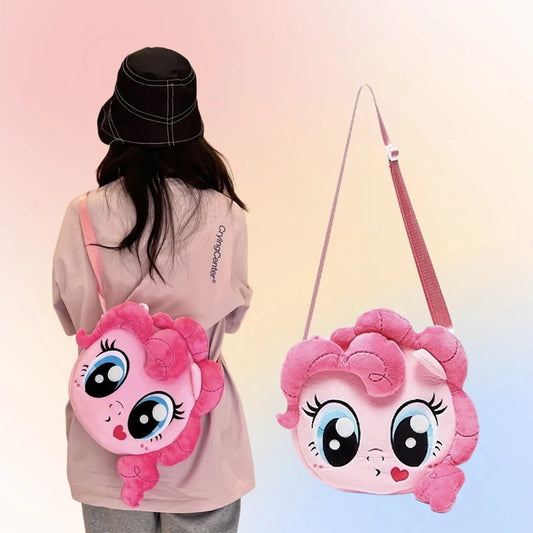 Kawaii My Little Pony Plush Bag Cute Anime Friendship Is Magic Doll Shoulder Bag Large Capacity Storage Bag Girl Birthday Gift