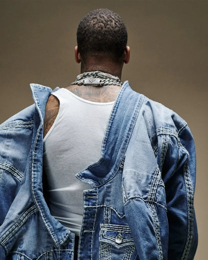 Harajuku Vintage Buddha Embroidered Logo Denim Pants Trouser Hip Hop High Street Wear Gothic Baggy Jeans Couples Y2k Clothes