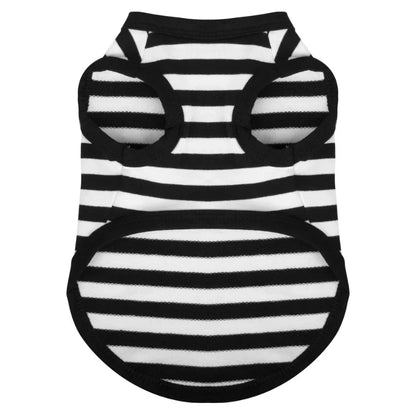 1Pc Summer Dog Clothes for Small Medium Dogs Pet Stripe Cotton Sweatshirt Breathable Puppy Cat Clothing