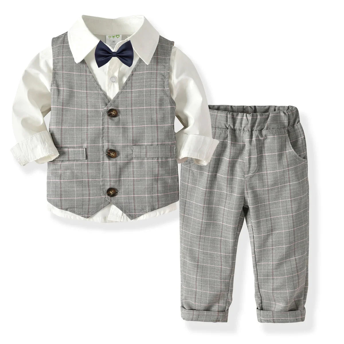 Boys Suits Clothes For Wedding Formal Party clothes Striped Baby Vest Shirt Pants Kids Boy Outerwear Clothing Set