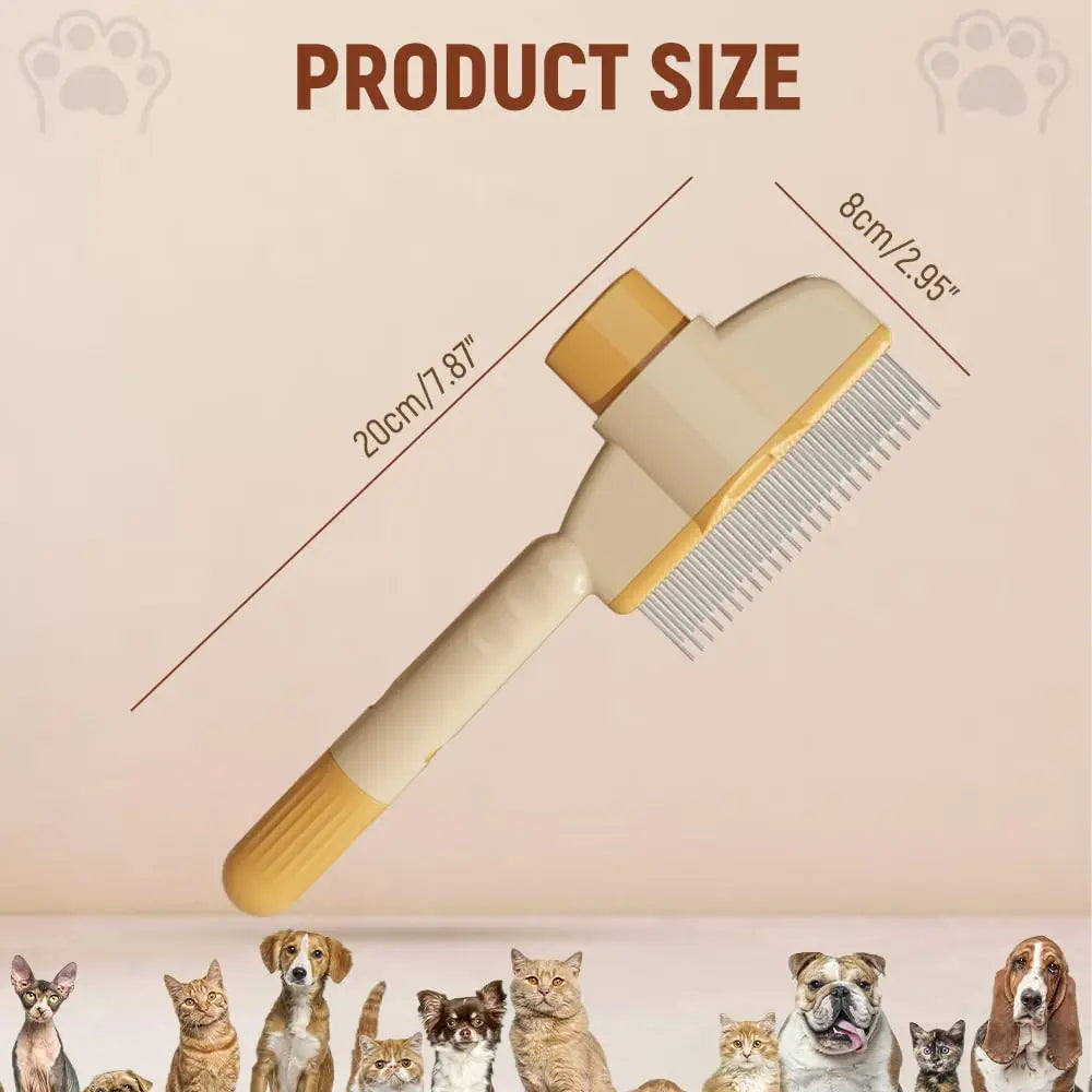 Pet Comb Professional Open Knot Pet Hair Removal Brush Durable Self Cleaning Dog Cat Grooming Massage Brush Pet Accessories