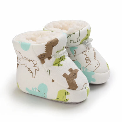 Winter Baby Shoes Boys Girls Cotton Soft Sole Snow Booties Thick Winter Warm Newborn Toddler Boots Shoes Frist Walking Shoes