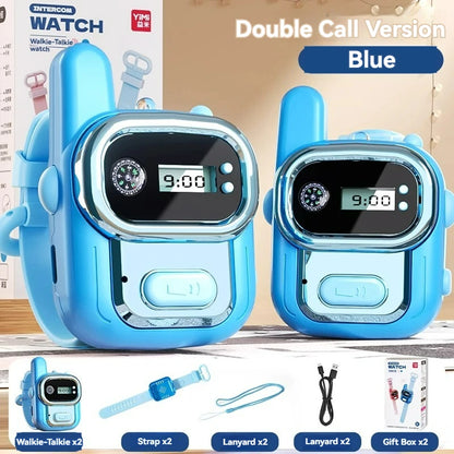 Children Walkie Talkie Wireless Watch With Light USB Charging School Outdoor Interphone Kids Education Toy Gifts For Boys Girls