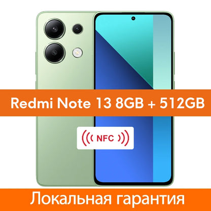 Global Version Xiaomi Redmi Note 13 Smartphone Snapdragon® 685 108MP camera 120Hz AMOLED display 33W charging