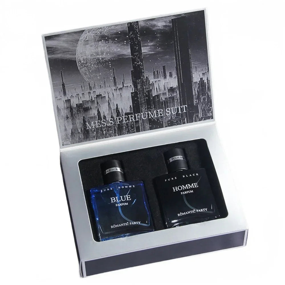 60ml Fascination Man Perfume Gift Box 2pcs Set Men Perfumes Originales Fresh Fragrance Spray Cologne Men Women Light Fragrance