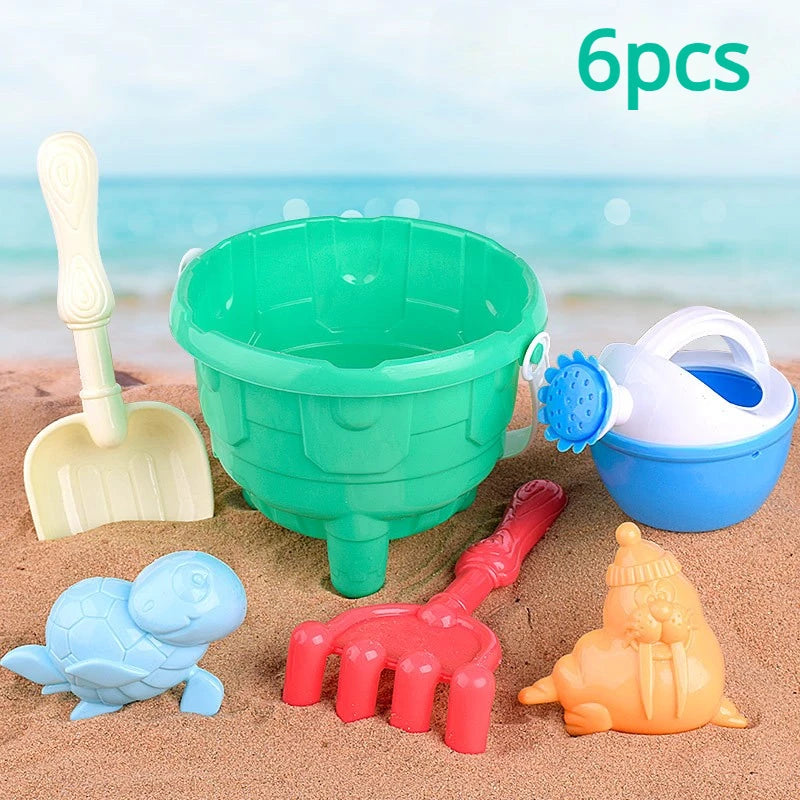 Mini Children's Beach Toy Set Baby Playing In Water And Beach Large Sand Shovel Beach Bucket Sand Digging Tool Toy Random Color