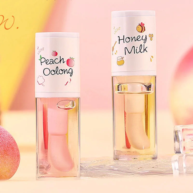 Moisturizing Balm Lip Gloss Labial Lips Moisturizer Jelly Lipstick Bright Oil Big Lip Brush Make Up Korean Beauty Cosmetics