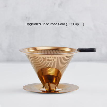 Hero Ultra-Fine Encryption For Home Stainless Steel Pour-over Coffee