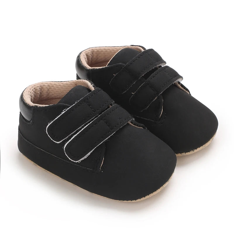 Newborn Baby Shoes Classic Leather Soft Soles Non Slip Toddler Walking