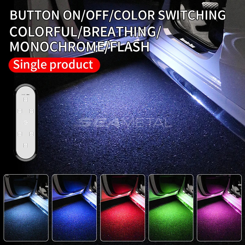 BLALION Car Door Lights LED Welcome Light Magnetic Control USB Charging Auto Open Door Safe Anti-collision Emergency Signal Lamp