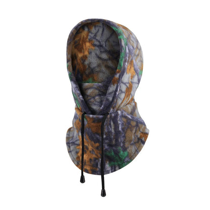 Winter Cycling Men Polar Fleece Warmer Beanies Women Camouflage Full Face Mask Thickened Helmet Liner Sport Ski Balaclava Cap