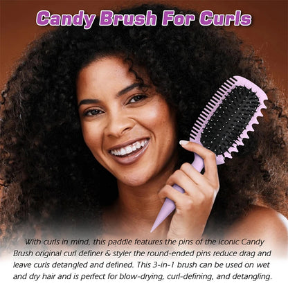 Curl Defining Brush Curl Hair Define Styling Brush for Combing and Shaping Women's Curls to Reduce Pulling