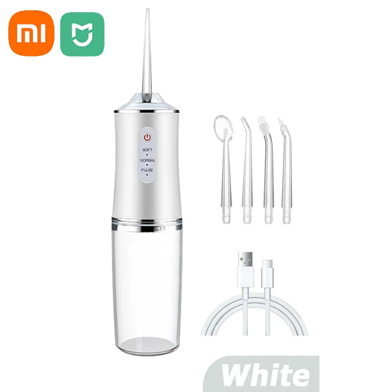 Xiaomi MIJIA Smart Electric Oral Irrigator Water Flosser 4 Jets 3 Modes USB Charging Water Jet Irrigator Dental Teeth Cleaner