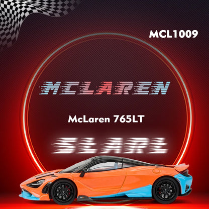 MASSDI Diecast Alloy 1/64 765LT MCL1001/1007/1009 Senna MCL1105/1106/1107 Car Model Static Collection Decorated Holiday Gifts