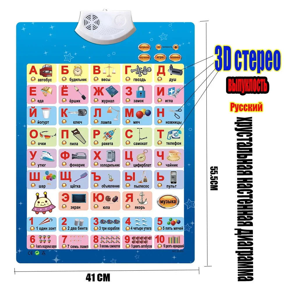 Electronic Book Toys for Early Childhood Education in Russia, Best-selling Russian Language Learning Machine for Babies in 2023