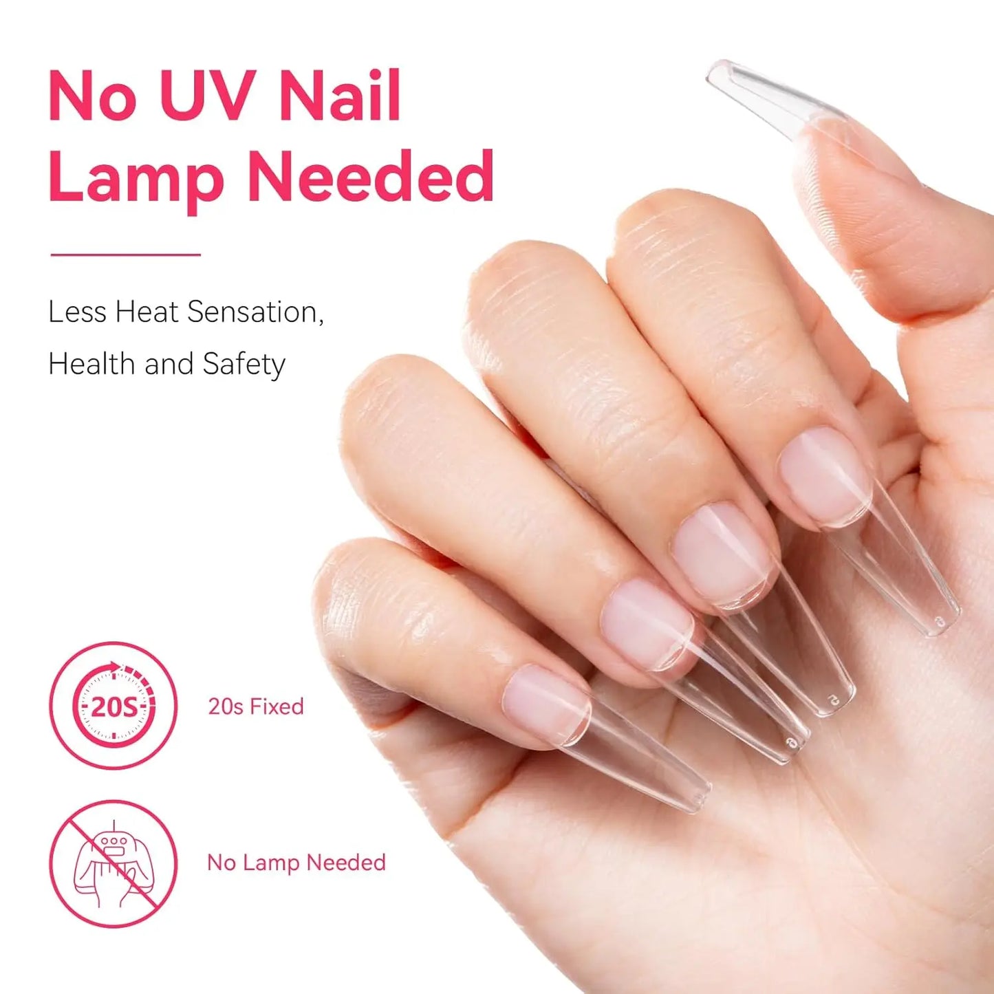 Makartt Solid Nail Glue for Press on Nails, Nail Glue Remover for UV Nail Glue