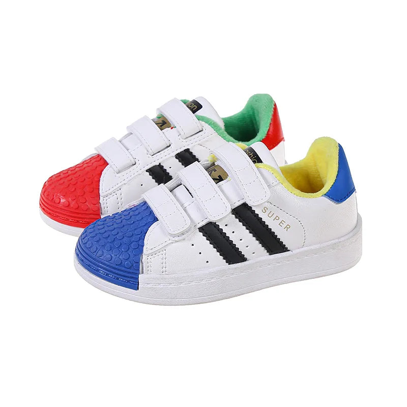 2024 Autumn Winter Kids Teens Sneakers Girls Sport Leisure Shoes Boys Casual Warm Fashion Running Shoes zapatillas XZ156