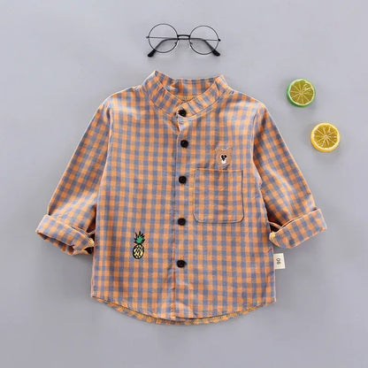 DIIMUU Spring Autumn Kids Baby Boys Cotton Clothes Shirt Toddler Girls Tee Clothing Children Wears Infant Blouse