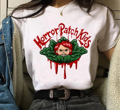 Chucky Graphic Printed T Shirt Chucky Streetwear Fashion Casual Crew Neck Short Sleeve Plus Size T Shirt Women