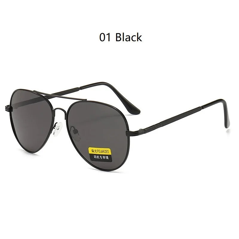 Classic Men And Women Polarized Sunglasses Fashion Metal Pilot Driving Fishing Sun Glasses Man Vintage Sunglass UV400 Eyeglasses