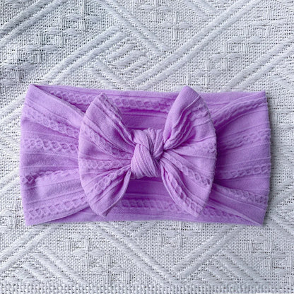 1Pcs Newborn Baby Headband For Girls Elastic Knit Children Turban Baby Bows Soft Nylon Kids Head-wear Hair Accessories 18 Colors