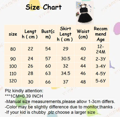 1-5Years Toddler Baby Girl Clothes Set Polka Dot Strap Top + Tutu Skirt Summer Party Lovely 2PCS Kids Girl Fashion Dress Outfit