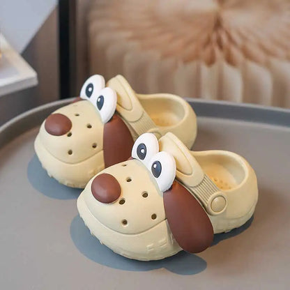 Children's cartoon puppy hole shoes Walking shoes Home beach quick drying lightweight non slip sandals Upstream shoes