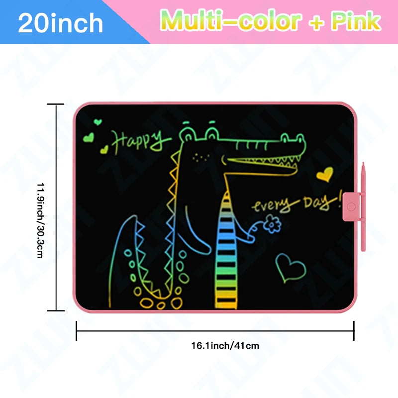 20Inch LCD Drawing Board Writing Tablet Digit Magic Blackboard Art