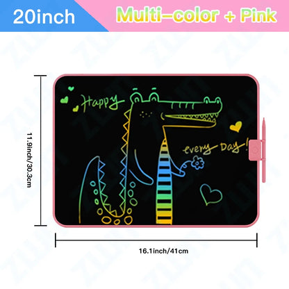 20Inch LCD Drawing Board Writing Tablet Digit Magic Blackboard Art