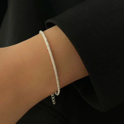 925 Sterling Silver Fashion Color Sparkling Adjustable Bracelets for Women Elegant Fine Bracelet New Wedding Party Jewelry Gifts