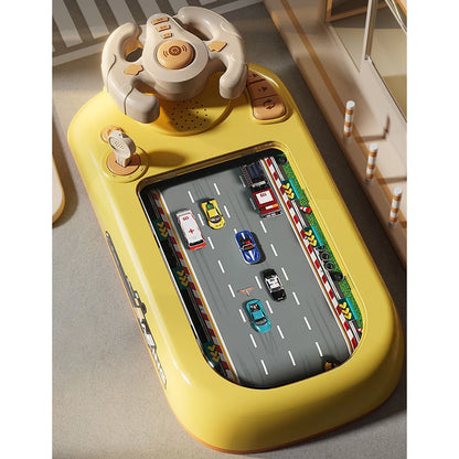 Simulation Driving Steering Wheel Toy Racing Challenge Children's Electric Toys Table Games Toys with Lights Music Gift for Kids