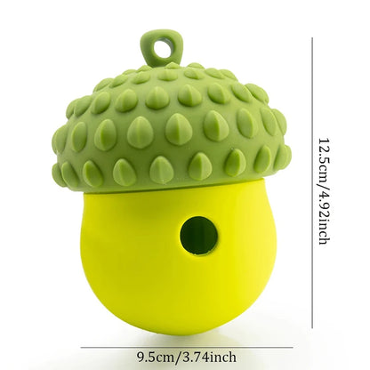 Dog Toys Leaking Food Ball Funny Interactive Pet Slow Feeder Bowl Puzzle Toy Pinecone Pet Tooth Cleaning Chew Toys Pet Supplies