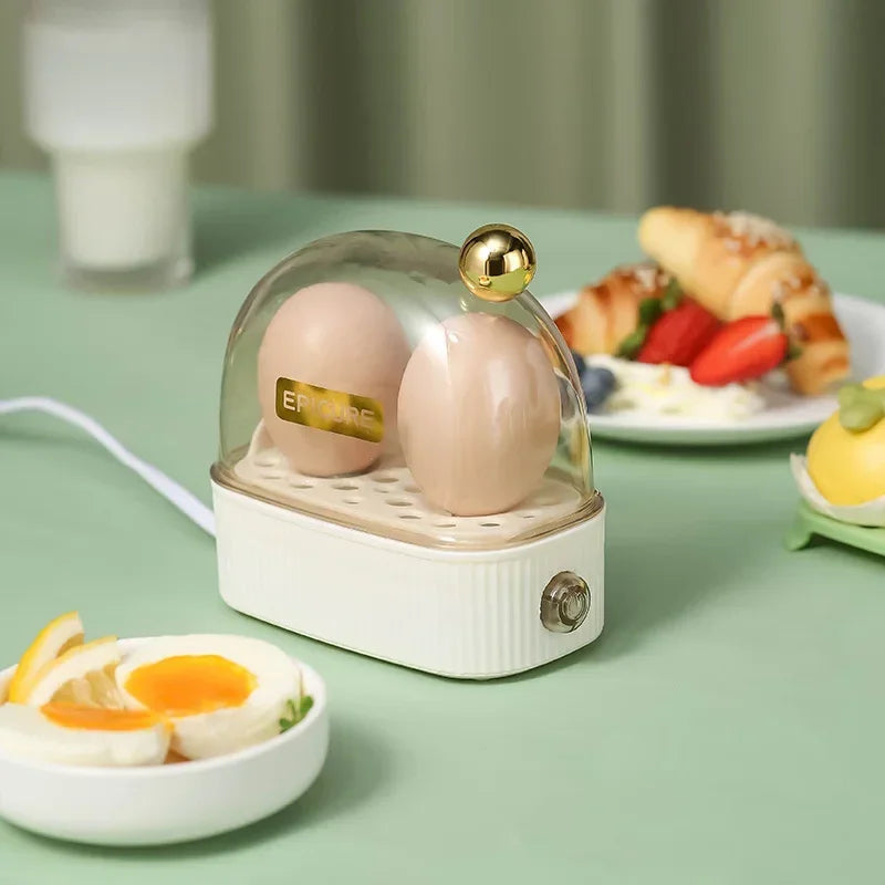 Electric Egg Boiler Automatic Cooker Rapid Egg Boiler Breakfast Machine Multifunctional Egg Cooker 2 Eggs