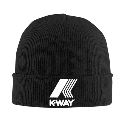 K-Ways Logo Knitted Hat Beanies Autumn Winter Hat Warm Acrylic  Street French Brand Cap for Men Women Gift