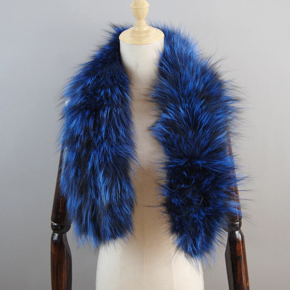 2025 New Knit Real Fox Fur Lady Fashion Neckerchief Scarves Women Real Fur Bandana Women Winter Warm Natural Fox Fur Scarf Ring