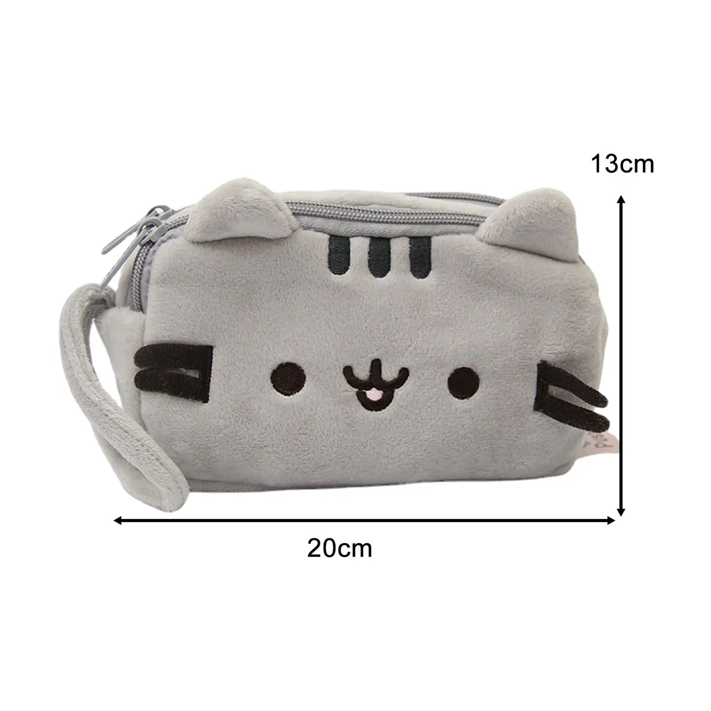 Plush Pencil Case Pencil Bag Makeup Bag Storage Pouch Cute Cat Cosmetic Bag